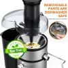 KOIOS Centrifugal Juicer Machines; Juice Extractor with Extra Large 3inch Feed Chute Filter; High Juice Yield for Fruits and Vegetables; Easy to Clean